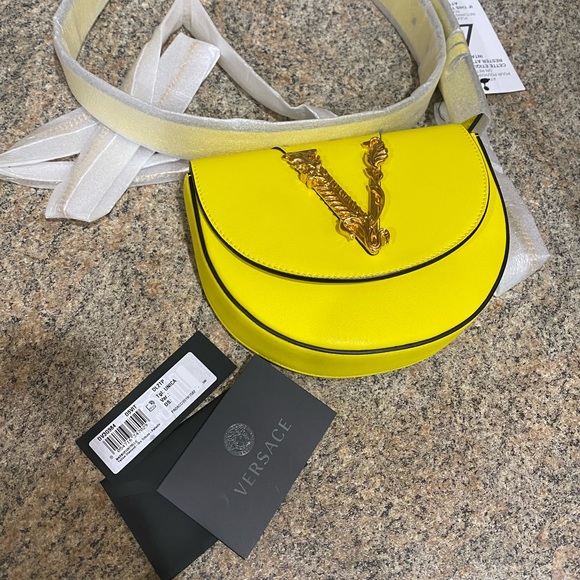 Versace Handbags - Versace V-embellished Belt bag/Shoulder Bag